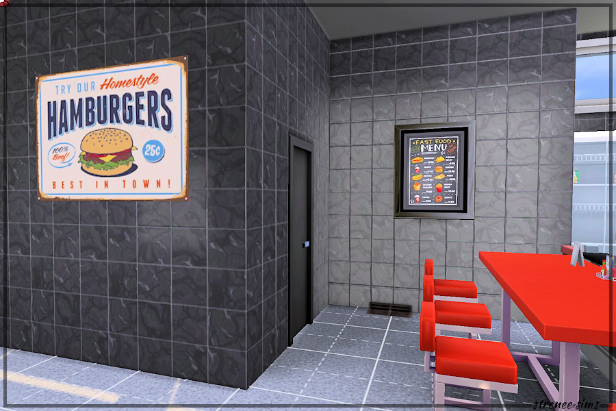 Restaurant Menu & Signs Collection | Dozens of signs to use with restaurant and diner builds #ts4 #sims4 #sims4cc | www.streneesims.com