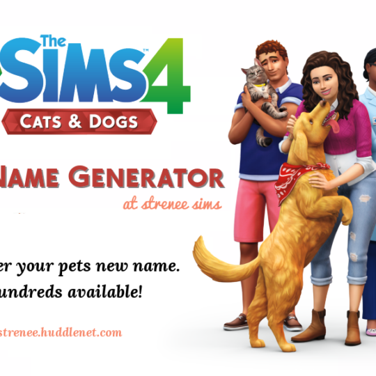 Pet Name Generator | Have fun generating pet names | strenee.huddlenet.com